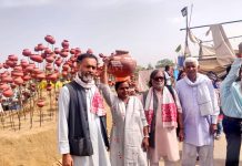 शाहजहांपुर बार्डर पर बना शहीद स्मारक