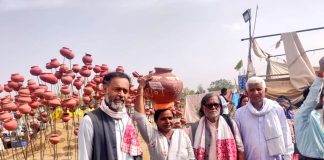 शाहजहांपुर बार्डर पर बना शहीद स्मारक