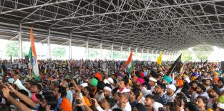 तमाम बंदिशों के बावजूद करनाल महापंचायत में उमड़ा किसानों का हुजूम