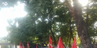 संविधान दिवस पर इंदौर में विरोध प्रदर्शन