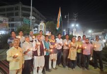 रीवा में जयस्तंभ बचाने के लिए दीप प्रज्वलन सत्याग्रह 51वें दिन भी जारी