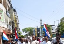 इंदौर में महंगाई और बेरोजगारी के खिलाफ प्रदर्शन