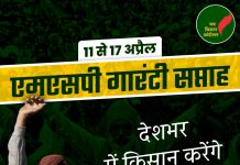 संयुक्त किसान मोर्चा के आह्वान पर एमएसपी सप्ताह का आगाज