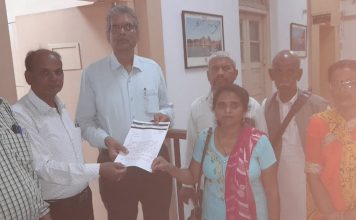भाजपा नेता द्वारा जैन वृद्ध को पीट-पीटकर मार डाले जाने के खिलाफ ज्ञापन