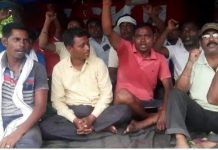 धनबाद में दहीबाड़ी में मजदूरों का आंदोलन जारी