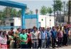 माइक्रोमैक्स मजदूरों की कार्यबहाली की मांग को लेकर प्रदर्शन