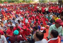 रक्षा कर्मचारी संगठनों ने किया जंतर-मंतर पर प्रदर्शन