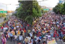 इंदौर में बेरोजगारी के खिलाफ हजारों छात्रों का पैदल मार्च