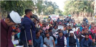 ‘झारखंड दिव्यांग आंदोलन संघ’ का अनिश्चितकालीन धरना शुरू