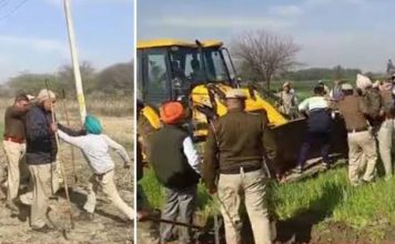 अंबाला शामली एक्सप्रेस-वे पर जमीन अधिग्रहण पर हंगामा, मुआवजा न मिलने आक्रोश में किसान