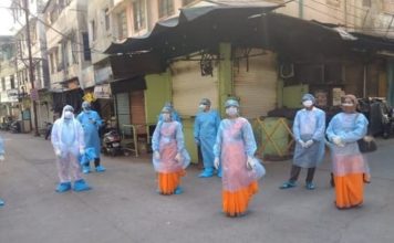महाराष्ट्र में विभिन्न माँगों को लेकर कोविड वॉरियर्स का प्रदर्शन