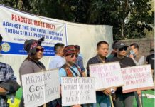बेदखली के विरोध में मणिपुर के आदिवासियों का जंतर-मंतर पर प्रदर्शन