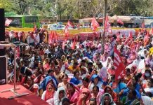 स्कीम वर्कर्स ने जंतर मंतर पर अपनी मांगों को लेकर किया प्रदर्शन