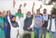 2 अप्रैल 2018 के भारत बंद में शहीद नौजवानों की याद में खिरियाबाग में हुई श्रद्धांजलि सभा