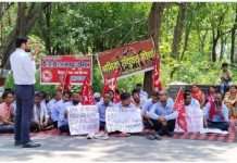 उत्तराखंड में विभिन्न माँगों को लेकर मजदूरों का धरना