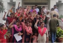 उत्तराखंड के रुद्रपुर में इंटरार्क मजदूरों के हक में महिलाओं ने निकाली पदयात्रा