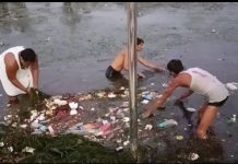 मन्दाकिनी नदी में गिर रहा नाला न रोका गया तो होगा आंदोलन : बुंदेली सेना