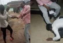 उप्र के सोनभद्र में दलित युवक को पीटने के बाद थूक कर चप्पल चटवाया