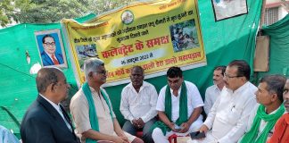 रीवा में सुअर पालकों का महापड़ाव 276 दिन बाद भी जारी