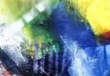 दुख को कम करने का अनुष्ठान पेंटिंग- विनोद अरोड़ा