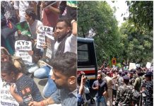 सांप्रदायिक हिंसा व हेट स्पीच के खिलाफ हरियाणा भवन पर प्रदर्शन, पीयूसीएल ने पुलिसिया दमन की निंदा की