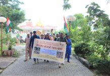 विरासत बचाओ न्याय यात्रा का छठा दिन पेंटिंग- पारस परमार