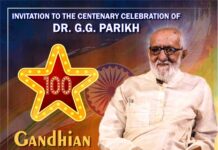 Invitation to the Centenary Celebration of G.G. Parikh G.G. Parikh