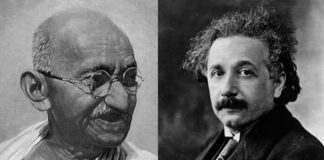 महान वैज्ञानिक अल्बर्ट आइंस्टीन ने अपने कमरे में महात्मा गाँधी की तस्वीर क्याें लगाई थी ?
