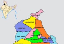 The Downfall of Punjab. Punjab map
