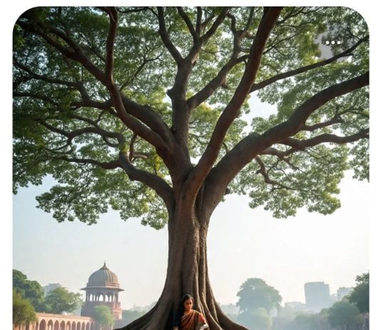वटवृक्ष, स्त्री और सभ्यता की दीर्घ श्वास The Banyan Tree, the Woman, and the Deep Sigh of Civilization