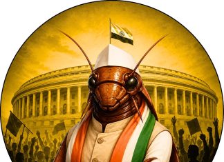 मेरा काक्रोच जनता पार्टी के बारे में कुछ भिन्न मत है – शंभू नाथ Cockroach Janata Party.