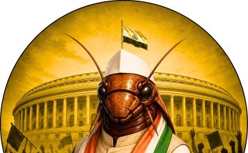 मेरा काक्रोच जनता पार्टी के बारे में कुछ भिन्न मत है – शंभू नाथ Cockroach Janata Party.