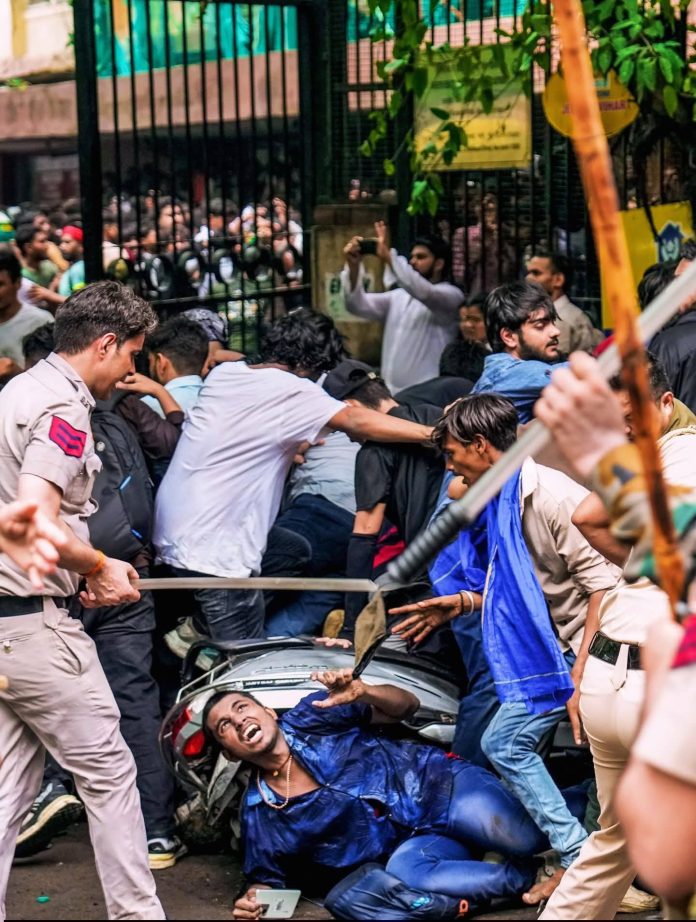 The authorities' high-handedness against a non-violent movement. The authorities' high-handedness against a non-violent movement.