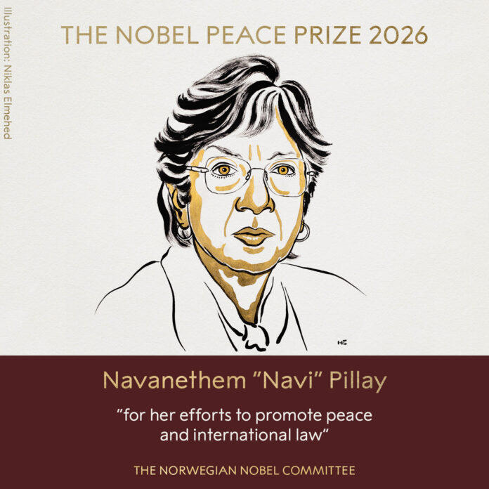 Navneetham Pillai Nobel Peace Prize to Navneetham Pillai (2026)